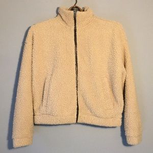 American Eagle Sherpa Fleece Zip Up Jacket